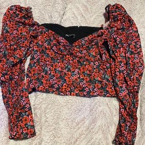 Zara puffy sleeved top